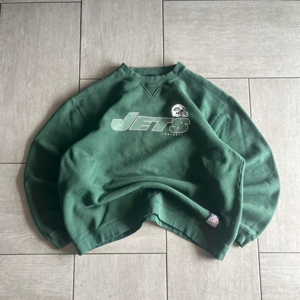 Reebok NFL New York Jets Crewneck Sweatshirt Green Mens XL